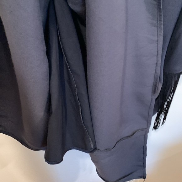 NIC + ZOE Navy Blue Fringe Midi Dress - Size 12 - Picture 10 of 10